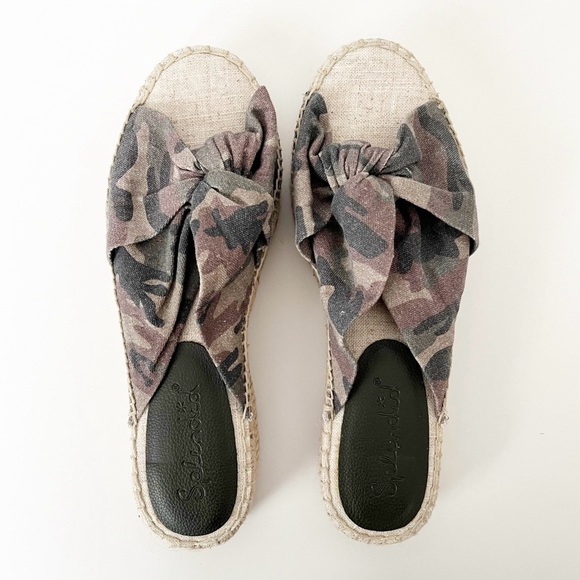 Splendid Espadrille Slide Sandals Women's Size 10 Camo Albany Platform Slip On - Picture 7 of 9